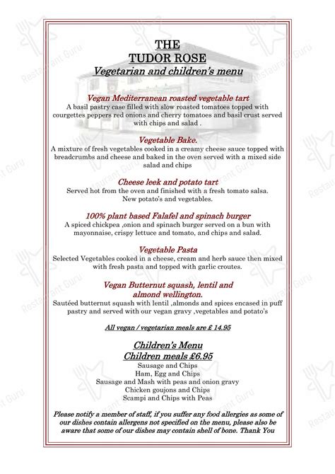 tudor rose sittingbourne menu|tudor rose sittingbourne carvery.